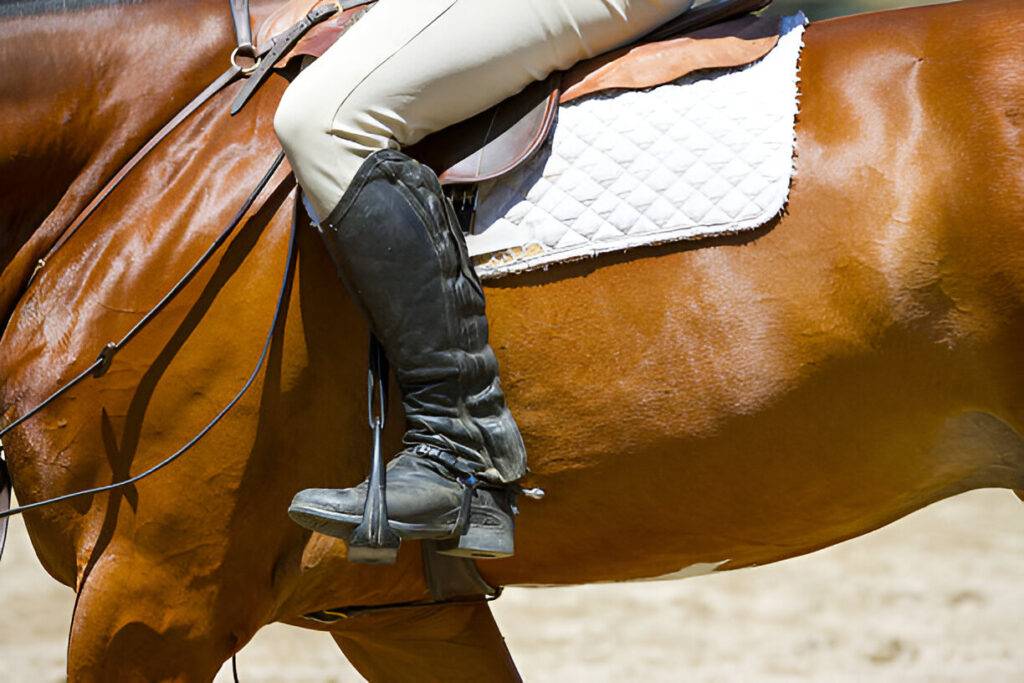 Barrel Racing Saddles in action during competition, highlighting proper tree clearance and rider positioning for optimal performance.